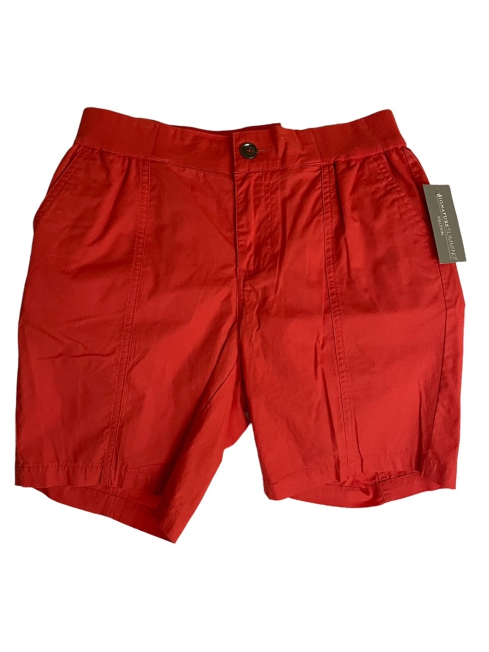 CHRISTOPHER & BANKS Signature Slimming Shorts Modern Fit Orange Size 4